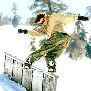 Camo Cargo Snowboarding Pants